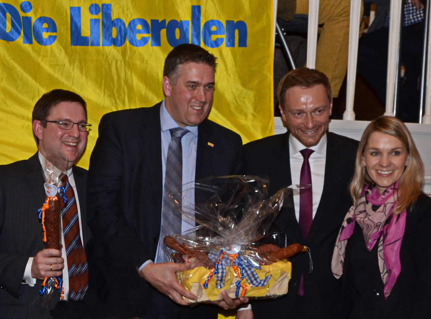 v.l. Dr. Stefan Ruppert, Nils Weigand, Christian Lindner, Wiebke Reich